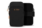 Mobil - Andet Tilbehør - Tech-Protect M7 Universal Sport Armband Case - Black & Orange - 5906302331772