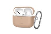 Mobil - Covers & Cases - Tech-Protect Silicone Hook Case for AirPods Pro - Beige - 5906302333158