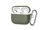 Mobil - Covers & Cases - Tech-Protect  Silicone Hook Case for AirPods Pro - Olive - 5906302333189