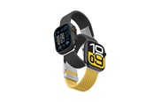Smartwatch - Tilbehør - AmazingThing Set of 2  Blend Band for Apple Watch 45/46/49mm - Yellow-Black/Black - TW49BY