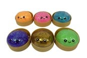 Små gaver til børn - Trend Toys Kawaii Glitter Slime Dumplings 1psc 6cm. Asst. In Steam basket - 201089