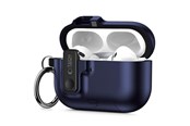 Mobil - Covers & Cases - Tech-Protect Slim Hook Case for AirPods Pro 3 - Navy Blue - 5906302333295