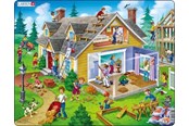 Puslespil - Larsen Puzzles Puslespil Hus - 62 brikker Maxi (36.5x28.5 cm) Floor - US18