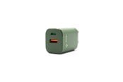 Mobil - Adaptere & Opladere - Hune Hurón D20 Dual USB-C & USB-A 20W Charger - Forest Green - AT-ACC-WA-133