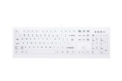 Tastatur - Cherry Contour MedicalKey AK-C8100 Sanitizable - Tastatur - Amerikansk engelsk - Hvid - AK-C8100F-U1-W/US