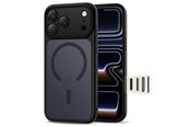 Mobil - Covers & Cases - Tech-Protect Magpeak Magsafe CC Case for iPhone 17 Pro Max - Matte Black - 5906302333561