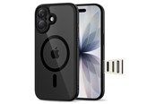 Mobil - Covers & Cases - Tech-Protect Magpeak Magsafe CC Case for iPhone 17 - Clear Black - 5906302333608