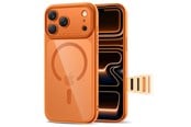 Mobil - Covers & Cases - Tech-Protect Magpeak Magsafe CC Case for iPhone 17 Pro Max - Clear Orange - 5906302333820