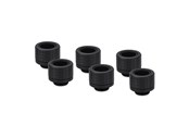 Gør-det-selv vandkøling - Thermal Grizzly DeltaMate Fitting - HT14 Black (6 - TG-DM-FIT-6014