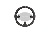 Spil tilbehør - Simagic ZS-330RR Rounded Steering Wheel Rim 330mm - Suede - SMG-RIM-ZS-330RR-S