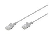 Netværkskabel - DIGITUS patch cable - grey - Grå - DK-1618-010S
