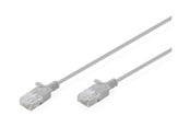 Netværkskabel - DIGITUS patch cable - grey - Grå - DK-1618-015S