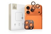 Mobil - Beskyttelsesglas - Tech-Protect Camring Fit+ Camera Cover for iPhone 14 Pro / Max / 15 Pro / Max / 16 Pro / Max / 17 Pro / Max - Orange - 5906302334056