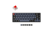 Tastatur - Keychron K6 Pro QMK/VIA Wireless RGB Hot Swap K Pro Red - Gaming Tastatur - Uden Numpad - Nordisk - Sort - K6P-J1P-BO