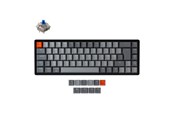 Tastatur - Keychron K6 RGB Aluminium Wireless Hot Swap Gateron Blue - Gaming Tastatur - Uden Numpad - Nordisk - Sort - K6-Q2-BO