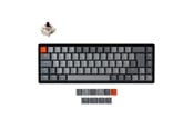 Tastatur - Keychron K6 RGB Aluminium Wireless Hot Swap Gateron Brown - Gaming Tastatur - Uden Numpad - Nordisk - Sort - K6-Q3-BO