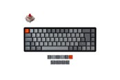 Tastatur - Keychron K6 RGB Aluminium Wireless Hot Swap Gateron Red - Gaming Tastatur - Uden Numpad - Nordisk - Sort - K6-Q1-BO