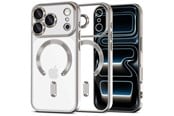 Mobil - Covers & Cases - Tech-Protect MagFlex MagSafe Case for iPhone 17 Pro - Clear Silver - 5906302334599