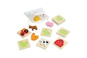 Babylegetøj - Bigjigs Wooden Shape Puzzle Farm - 10 pcs. - 35025