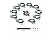 Systemtilbehør (kølepasta mv.) - StarTech.com Startech - security cable lock - 3-in-1 keyed alike/combination security cable lock anti-theft - TAA Compliant - UDUOKA10-LAPTOP-LOCK