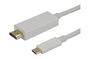 Skærmkabel - Deltaco adapter cable - 3 m - USBC-HDMI-1030