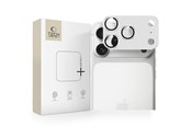 Mobil - Beskyttelsesglas - Tech-Protect Camfull Fit+ Lens Glass for iPhone 17 Pro - Silver - 5906302335527