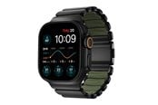 Smartwatch - Tilbehør - Nomad Stratos Band Black Titanium Forest Green FKM - Apple Watch 45/46/49mm - NM009575858