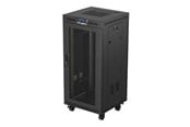 Rack skabe - Lanberg FF01 series V2 - rack - 600 x 600 flat pack with mesh door LCD - 24U - FF01-6624-23BL