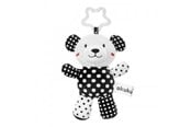 Babylegetøj - Akuku Plush hanging toy black/white BEAR - A0470
