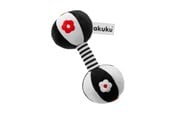 Babylegetøj - Akuku Plush rattle DUMBBELL - A0482