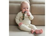 Baby Udstyr - Akuku The soother band with clip LEAFS - A0583