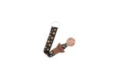 Baby Udstyr - Akuku The soother band with clip GOLDEN STARS - A0585