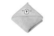 Baby Udstyr - Akuku Baby hooded towel 100x100 cm / grey - A0662