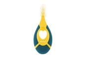 Baby Udstyr - Akuku First toothbrush 0-2y yellow/navy blue - A0158