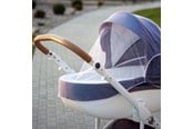 Baby Udstyr - Akuku Mosquito net for stroller WHITE - A0445