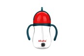 Baby Udstyr - Akuku Non-spill cup with weighted straw BLUE/RED - A0164