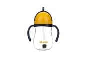 Baby Udstyr - Akuku Non-spill cup with weighted straw NAVY BLUE/YELLOW - A0165