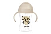 Baby Udstyr - Akuku Cup with flip-top straw 300 ml / OWL - A0204
