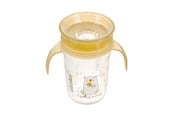 Baby Udstyr - Akuku Non-spill cup 360° 240 ml with dual handle yellow - A0670