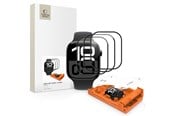 Mobil - Beskyttelsesglas - Tech-Protect Easy Set Flex+ 3-Pack Tempered Glass for Apple Watch 40mm - Black - 5906302336128