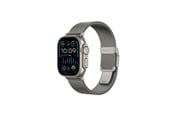 Smartwatch - Tilbehør - AmazingThing Titan Premium Metal Band for AppleWatch 38/40/41/42/44/45/46/49 mm - Silver - TSL46SV