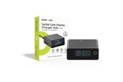 Mobil - Adaptere & Opladere - Mobile Origin 240W GaN Display Charger Hub PW39 - 4x USB-C + 2x USB-A - MO-240WDCH-PW39