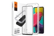 Mobil - Beskyttelsesglas - Spigen ALM Glass FC Tempered Glass for Samsung Galaxy M53 5G - Black - 21078-0