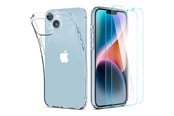 Mobil - Covers & Cases - Spigen Crystal Case and Tempered Glass Set for iPhone 14 Plus - Clear - 21134-0