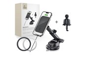 Mobil - Adaptere & Opladere - Tech-Protect MM15W-V9 Car Mount with MagSafe for Dashboard and Ventilation Grille 15W - Black - 5906302380695
