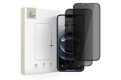 Mobil - Beskyttelsesglas - Tech-Protect Anti Spy Glass Pro+ 2-pack Privacy Glass for iPhone 17e / 16e / 14 / 13 Pro / 13 - Black - 5906302360130