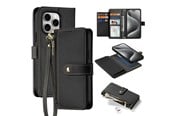 Mobil - Covers & Cases - Dux Ducis Lava Leather Case for iPhone 15 Pro - Black - 6971824163155