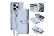 Mobil - Covers & Cases - Dux Ducis Lava Leather Case for iPhone 15 Pro - Blue - 6971824163179