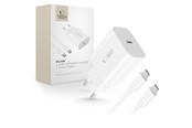 Mobil - Adaptere & Opladere - Tech-Protect NC20W PD20W USB-C AC Charger with USB-C Cable - White - 5906302361588