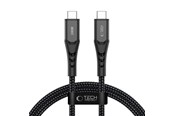 USB kabel - Tech-Protect Ultraboost UB11T USB-C / USB-C PD 240W / QC3.0 100 cm Cable - Black - 5906302353125